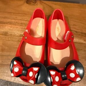 Stylish Red Kids Dress Shoes with Bow by